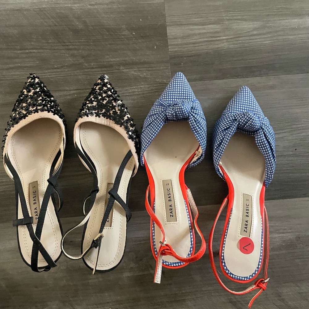 2 pairs of shoes from Zara , never used
